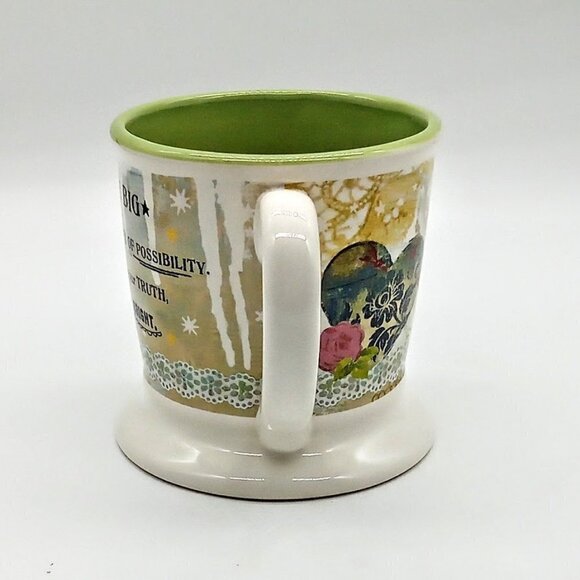 Kelly Rae Roberts Dream Big Green Ceramic Mug - Picture 3 of 7